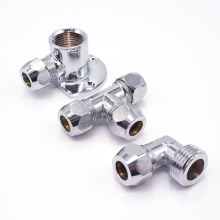 Chrome brass pneumatic fittings